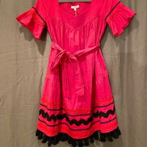 Free The Roses Hot Pink Dress